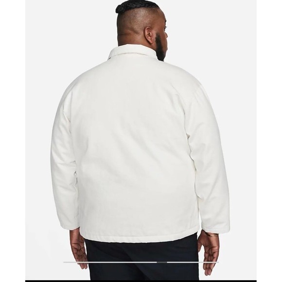 Nike Sportswear Mens Sz XL Denim Quilted Insulated Full Zip Work Jacket - Picture 8 of 16